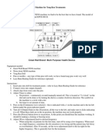 TENS Machine Instructions PDF