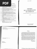 Historia de La Modificacion de La Conducta PDF