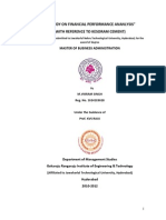 A Study A Study On Financial Performance Analysis With Reference To Kesoram Cementon Financial Performance Analysis With Reference To Kesoram Cement