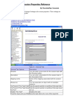 Session Properties Reference