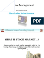 Economic Management: Share Trading Broker Company