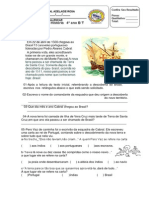 Recuperação 1 Bim de Historia 4ano PDF