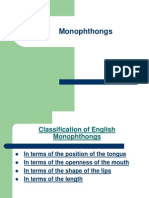 Monophthongs 2