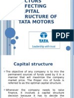 Capital Structure of Tata Motors