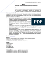 Meees Masters in Earthquake Engineering and Engineering Seismology