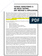 Low Voltage Capacitance & Tan Delta Testing, Measurement Method &