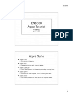 EN8000 Aqwa Tutorial: Aqwa-Line Aqwa-Fer Aqwa-Librium Aqwa-Drift Aqwa-Naut