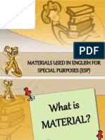 Materials Use in English For Specific Purposes