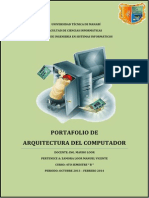 Portafolio de Arquitectura Del Computador PDF