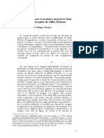 Dehors, Chaos Et Matières Intensives Dans La Philosophie de Gilles Deleuze - Mengue, Philippe PDF