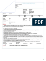 Onward Journey Ticket Details E-Ticket Advance Reservation