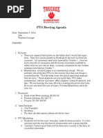 Pto Meeting Agenda 090914