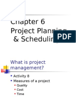 Chapter 6 Project Planning & Scheduling