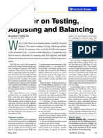 Testing, Adjusting & Balancing - ASHRAE