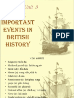 Unit 3: Some Important Events in British History