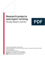 Research Projects and Report Writing - BINDER