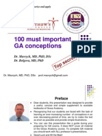 100 Gross Anatomy Conceptions