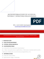 Microdeformaciones de Las Rocas Texturas y Estructuras Relacionadas