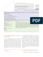 Iddle Ast Respiratory Syndrome: What To Be Concerned More in Preparedness?