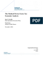 The Medical Device Excise Tax: Economic Analysis