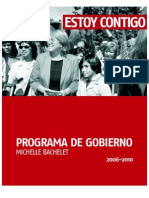 Programa Gobierno Bachelet 2006-2010 