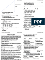 Examen 3° Grado de Primaria