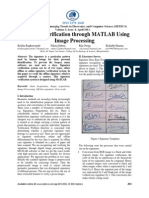 Signature Verification Through MATLAB Using Image Processing