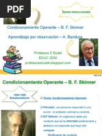 Teoria Skinner y Bandura