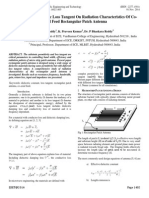 The Effect of Dielectric Loss Tangent On Radiation Characteristics of Co-Axial Feed Rectangular Patch Antenna