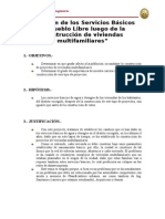 Variación de Los Servicios Básicos de Pueblo Libre Luego de La Construcción de Viviendas Multifamiliares