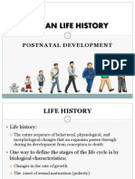 Human Life History: Postnatal Development