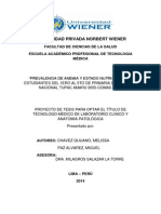 Relación de Anemia y IMC