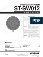 Manual Yamaha YST-SW012 (Service)