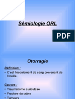 Sémiologie ORL