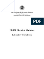 Electrical Machines EE 250 Laboratory Manual - Hajvery University Lahore Pakistan