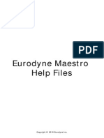 Eurodyne Maestro Help Files