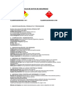 Hoja de Datos de Seguridad Esmalte Sintetico