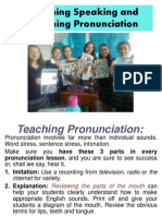 Teaching Speaking and Pronunciation