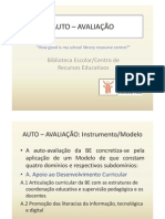 3.º Trabalho - MODELO DE AUTO-AVALIAÇÃO - Apresentação PowerPoint