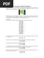 Tablas de Multiplicar A Partir de Dobles