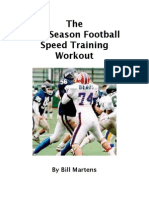 Off Season Football Speed Training Workout