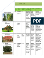 Trees: Name MAX Height (IN M) Type & Shape Foliage (IN M) Soil Condition Leaves Features