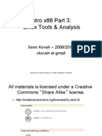 Intro x86 Part 3: Linux Tools & Analysis: Xeno Kovah - 2009/2010 Xkovah at Gmail