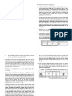 (Quantitative Analysis) Linear Programming