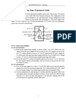 Op-Amps: Experiment Guide: Part 1: Noninverting Amplifier (A) DC Measurements