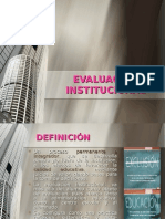 Evaluacion Institucional