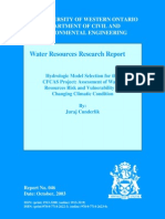 Hydrologic Model Selection 