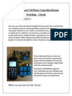 GSM Based Cell Phone Controlled Remote Switching Circuit