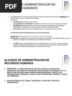 Alcance de Administracion de Rec - Hum