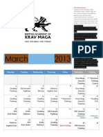 March Training Timetable